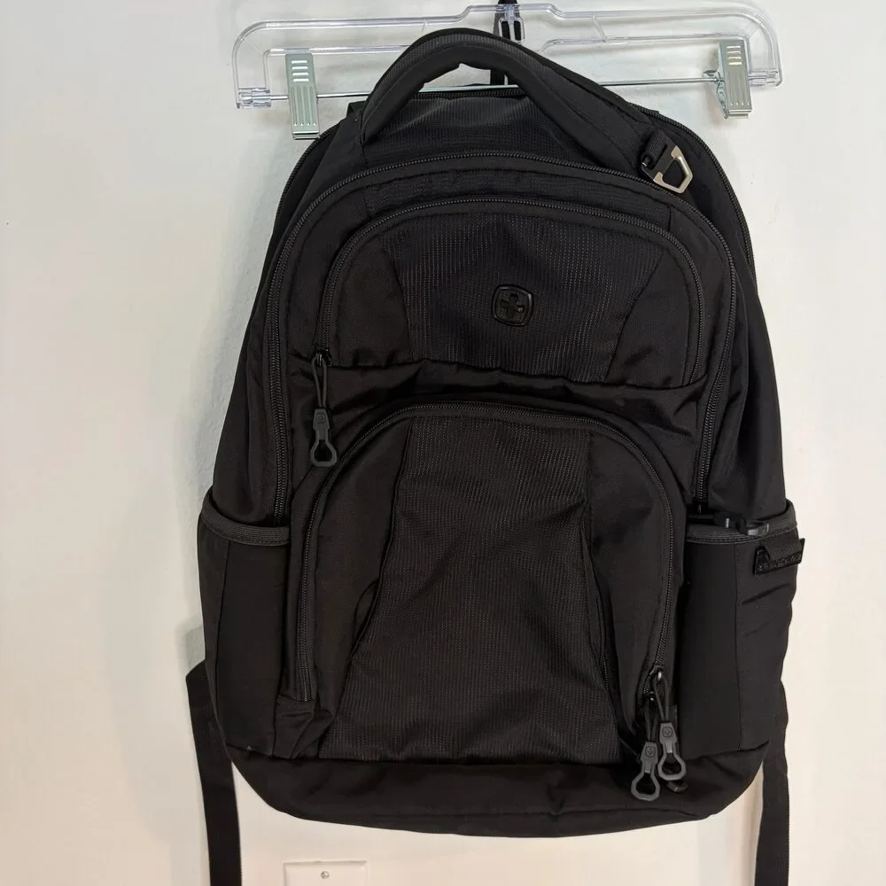 SwissGear 8 Compartment Backpack w/ laptop sleeve -Great Condition, All-Black